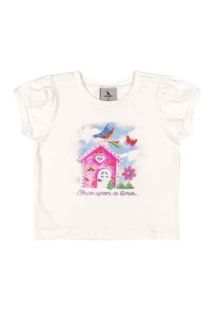 Conjunto Blusa Strass e Short Menina Quimby