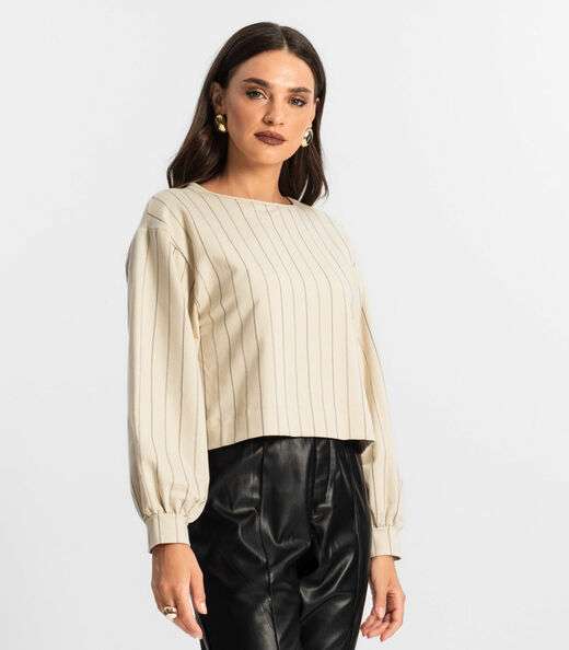 Blusão Feminino de Molecotton Endless Bege