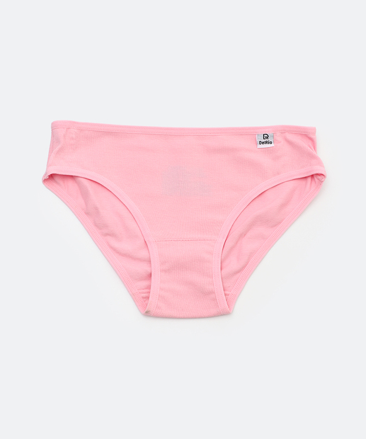 Kit 3 Calcinhas Infantil Peixe DelRio Tam 4 a 14 Rosa