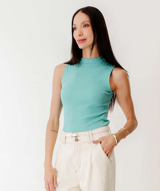 Image_Blusa Regata Feminina Canelada Gola Alta Marisa