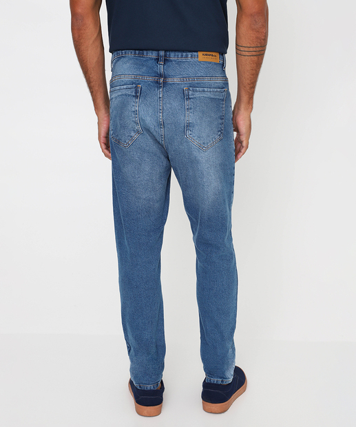 Calça Masculina Jeans Skinny Bolsos Azul