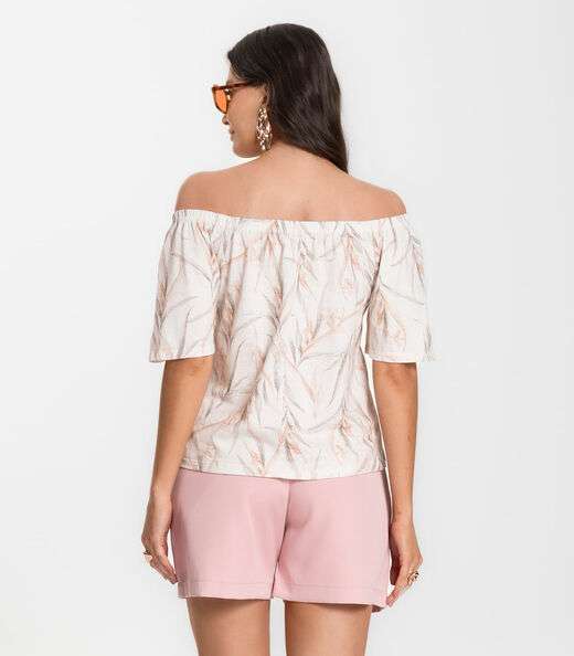 Shorts Feminino Alfaiataria Cós Reto Renaluci Rosa