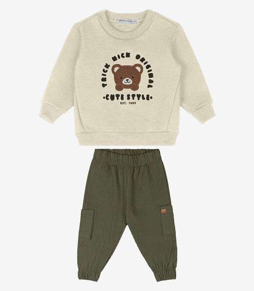 Image_Conjunto Blusão Com Calça Trick Nick Bege
