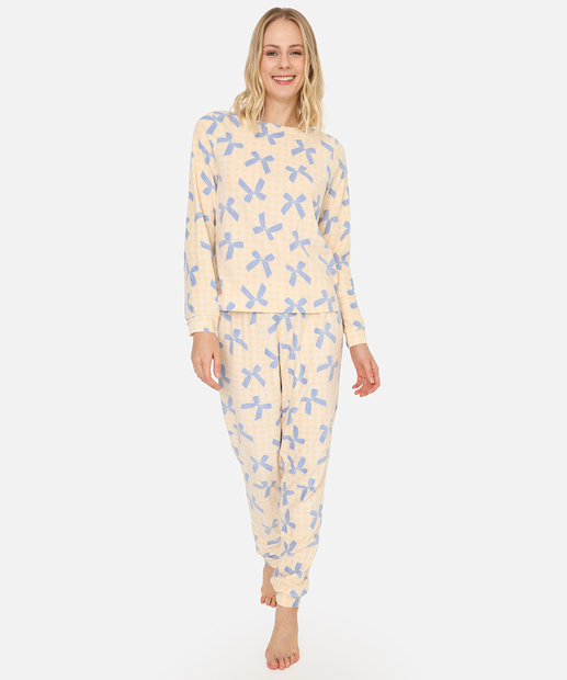 Image_Pijama Feminino Estampa Laços Marisa Off White