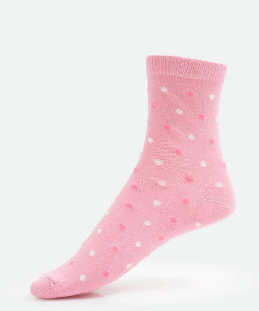 Kit 3 Pares Meias Soquete Feminina Estampadas