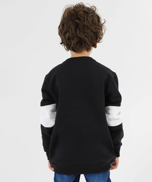 Blusão Infantil Moletom Super Heróis Marvel Tam 4 a 10 Preto