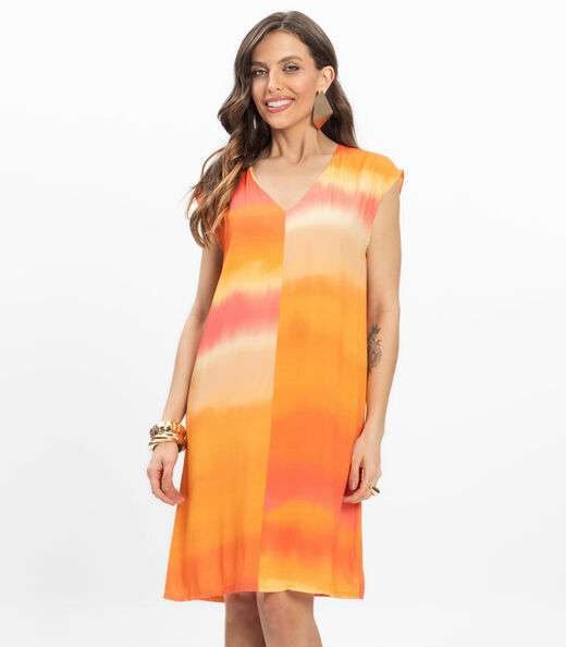 Vestido Feminino em Tecido Infinita Cor Amarelo