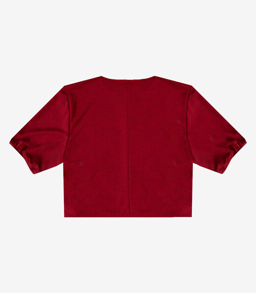 Blusa Feminina Em Tecido Henera Infinita Cor Vermelho