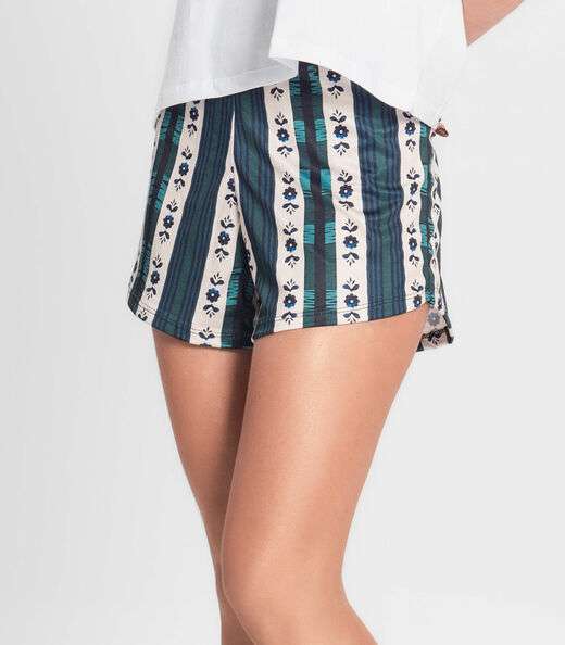 Short Feminino Estampado Donna Verde