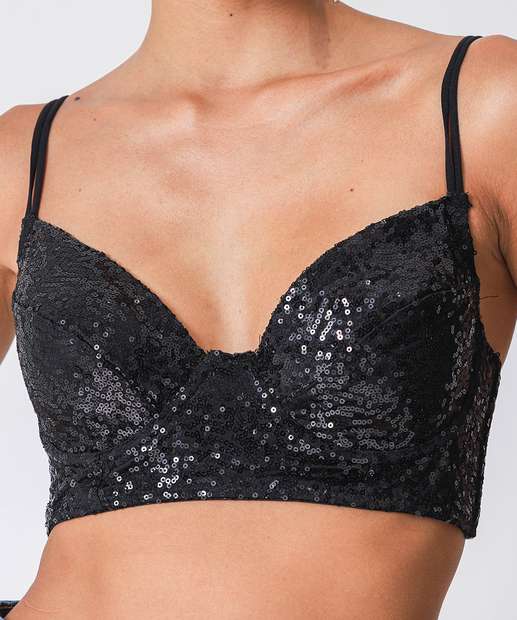 Sutiã Bratop Com Bojo Paetê Marisa