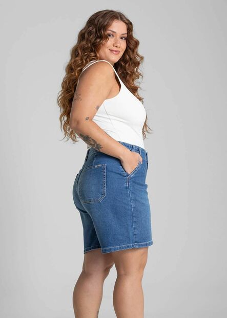 Bermuda Jeans Sawary Plus Size - 281367