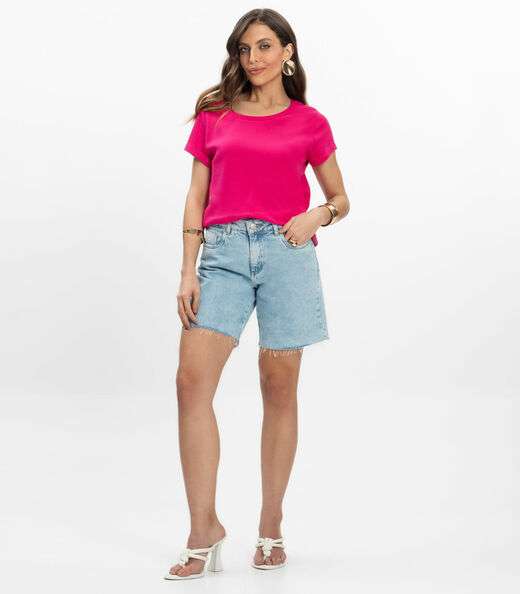 Blusa Feminina Infinita Cor Rosa