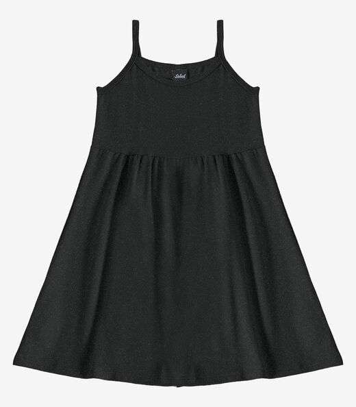 Image_Vestido Feminino Infantil de Alças Select Preto