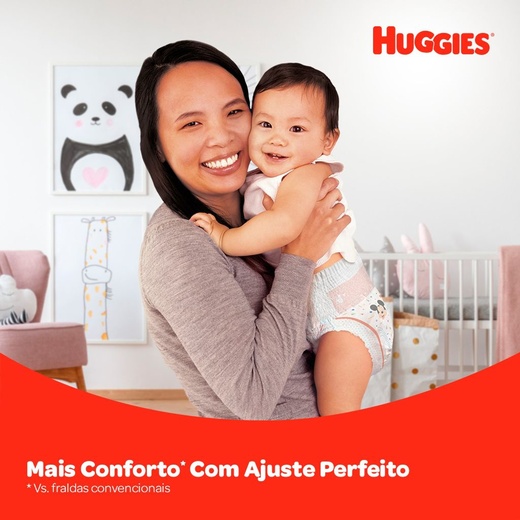 Kit 2 Fraldas Huggies Roupinha Supreme Care Mega M 36 Unidades cada