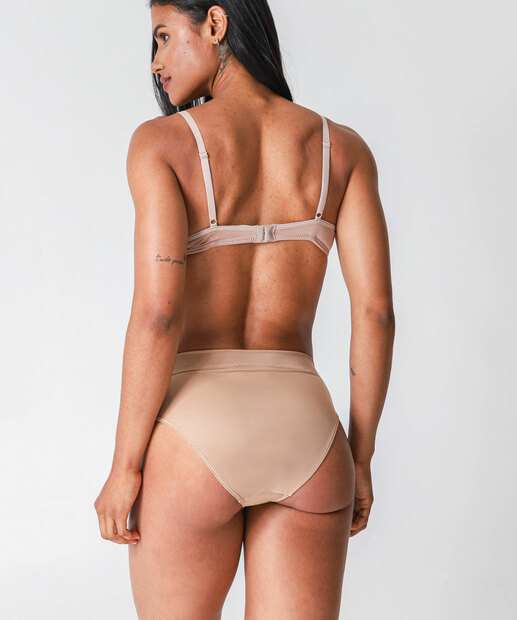 Calcinha Caleçon DelRio Bege