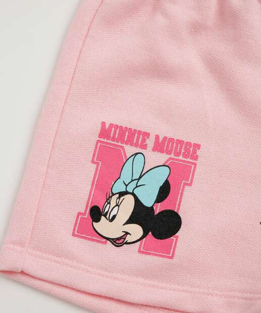 Conjunto Infantil Capuz Minnie Disney Tam 4 a 10