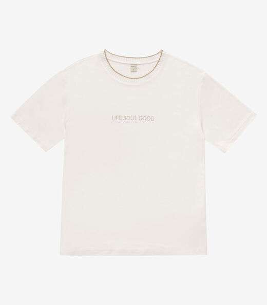 Blusa Feminia Viscotorcion Rovitex Bege