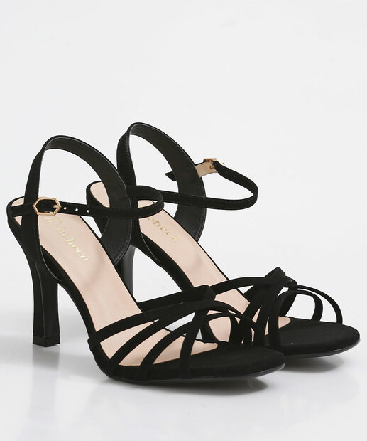 Sandália Salto Fino Feminina Tiras Bebecê 