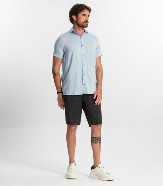 Camisa Masculina Diametro Azul