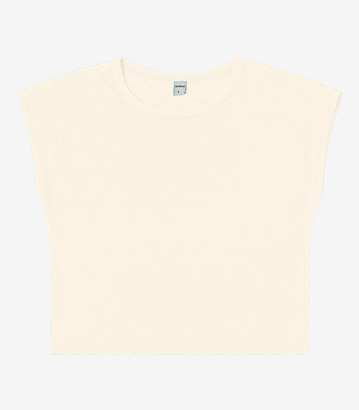 Blusa Básica Feminina Viscotorcion Rovitex Bege