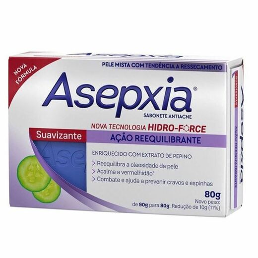 Image_Kit c/2 Sabonete Asepxia Barra 80g Suavizante/Cremoso