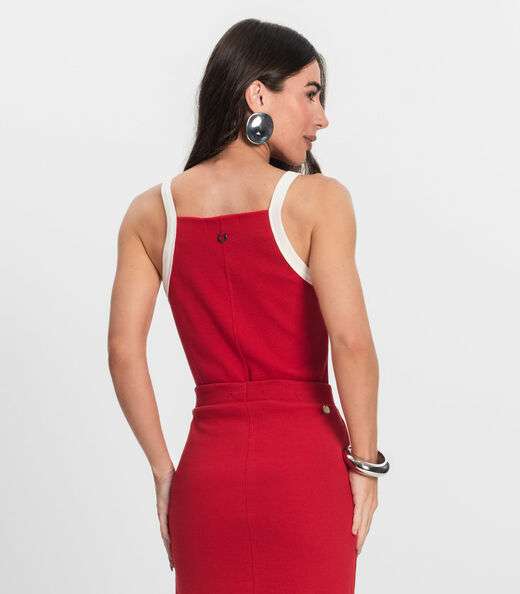 Regata Feminina em Ribana Endless Vermelho