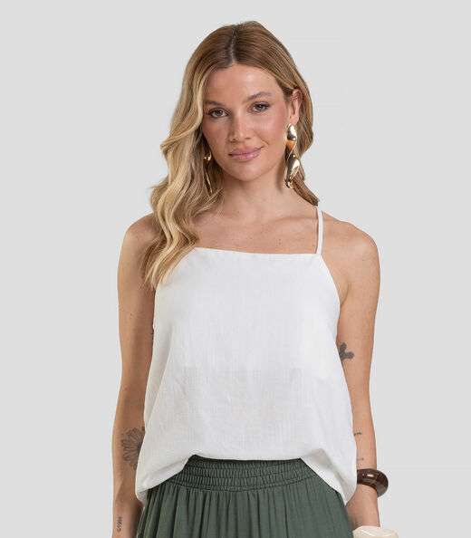 Image_Regata Feminina em Tecido Linho Dianna Bege