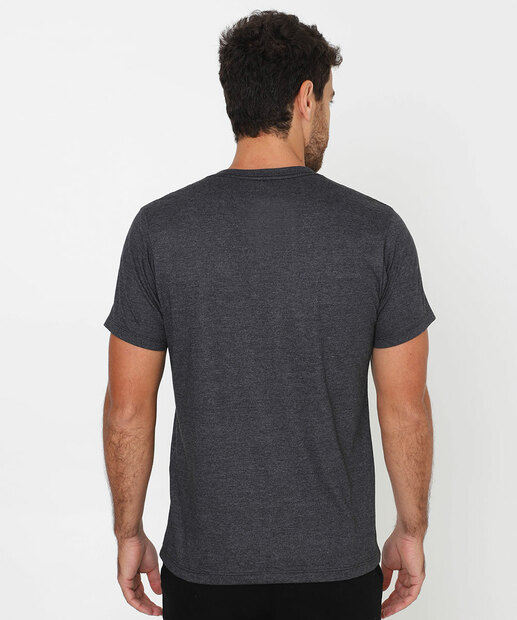 Camiseta Masculina Básica Mescla Marisa Chumbo
