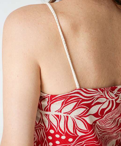 Blusa Feminina Estampada Marisa Vermelho