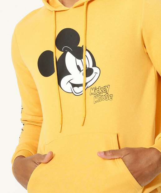 Blusão Masculino Moletom Flanelado Mickey Disney 