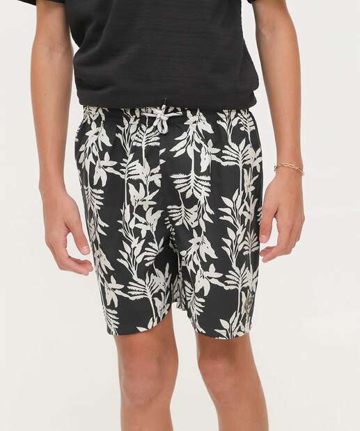 Bermuda Juvenil Surf Marisa Tam 10 a 16 Preto