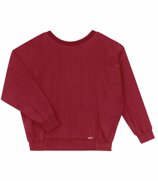 Blusão Feminino Recortes Rovitex Vermelho