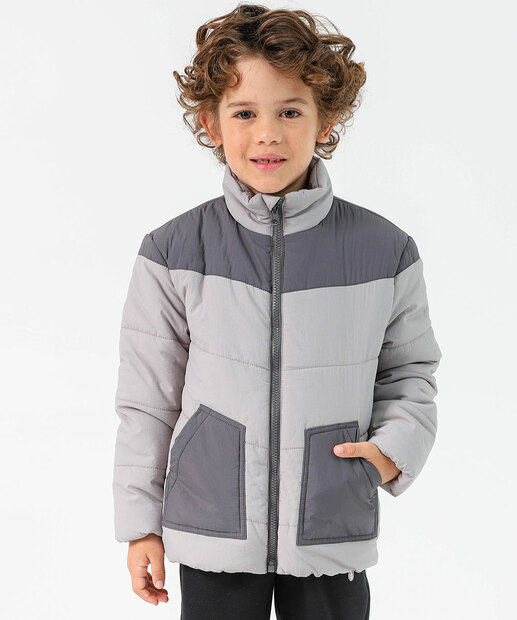 Image_Jaqueta Infantil Puffer Recorte Marisa Tam 4 a 10 Cinza