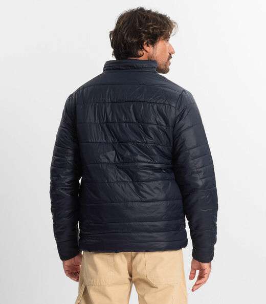 Jaqueta Masculina Em Microfibra Diametro Azul
