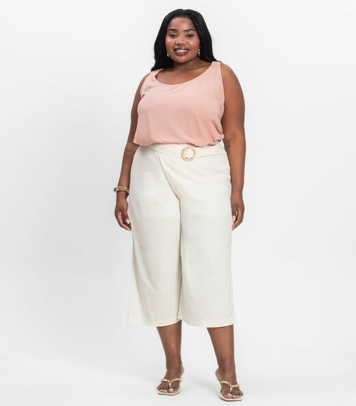 Regata Feminina Plus Size Infinita Cor Rosa
