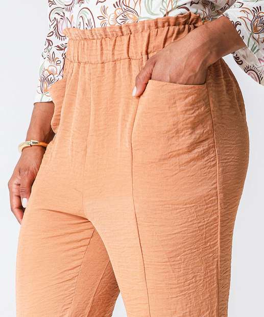 Calça Feminina Clochard Bolso Marisa Marrom