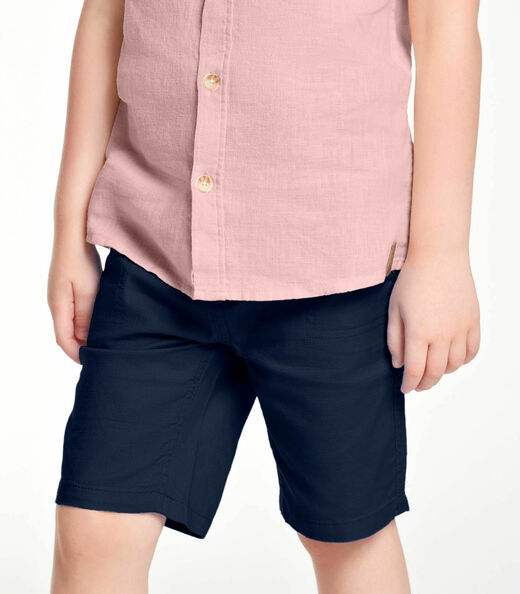 Conjunto Menino Camisa Com Bermuda Trick Nick Rosa
