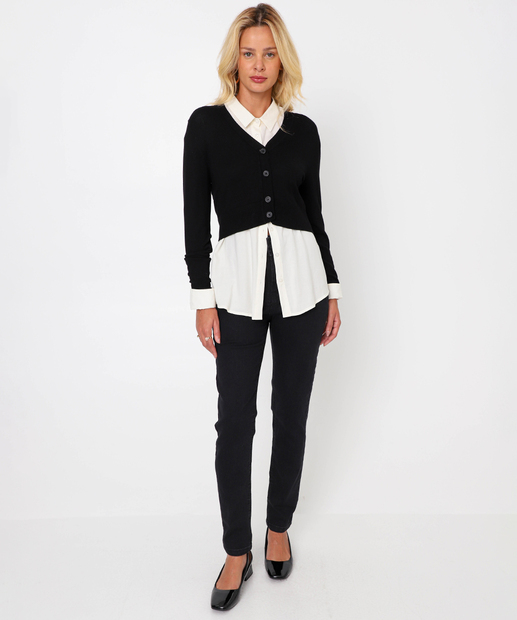 Image_Calça Jeans Skinny Feminina Preto