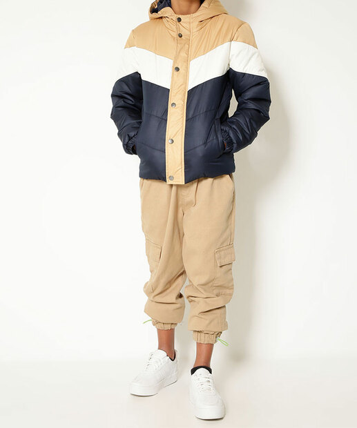 Jaqueta Juvenil Bomber Capuz MR Tam 10 a 16