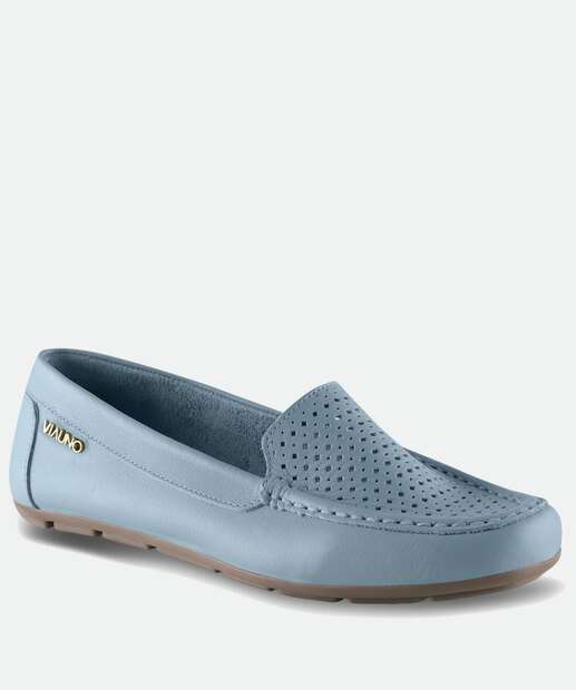Mocassim Loafer Feminino Bico Redondo Via Uno