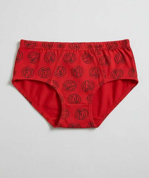 Kit 3 Cuecas Infantil Capitão América Tam 2 a 12 Azul