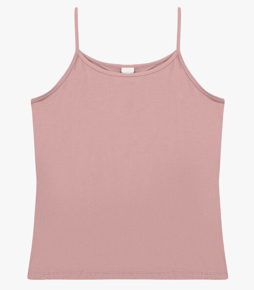 Image_Blusa de Alça Feminina Viscotorcion Básica Rovitex Rosa