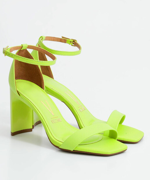 Sandália Salto Grosso Feminina Vizzano