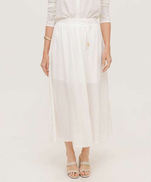 Saia Longa Detalhes com Lurex