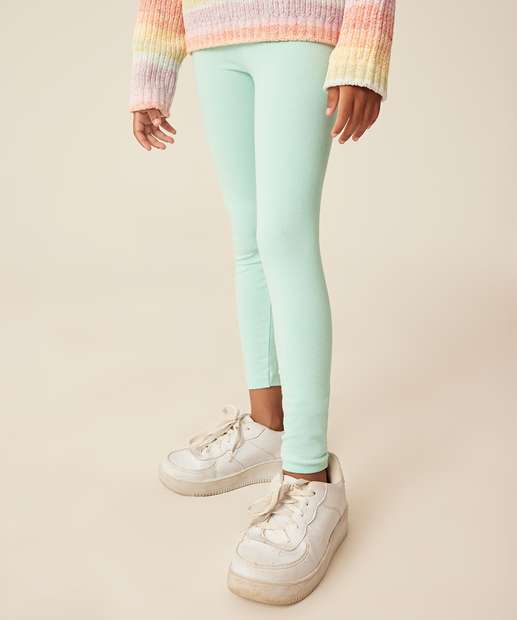 Calça Infantil Legging Básica Tam 4 a 10  