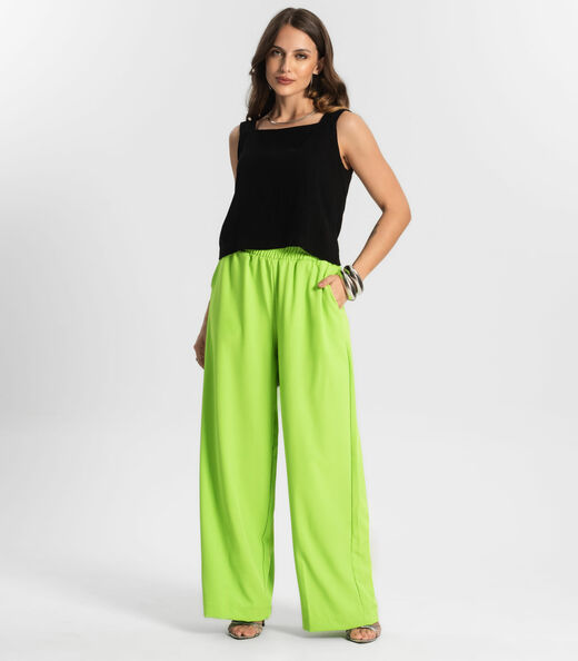 Image_Calça Feminina Pantalona Endless Verde
