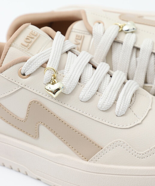 Tênis Casual Feminino Recortes Marisa Off White