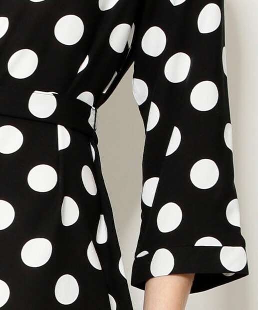 Vestido Midi Feminino Chemise Estampa Poá Marisa