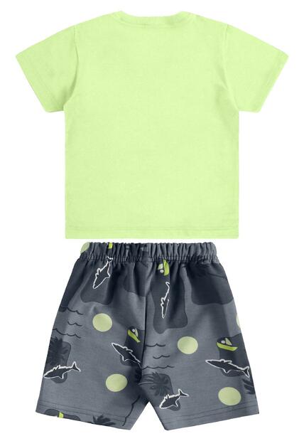 Conjunto Camiseta Bermuda Tubarão Bee Loop