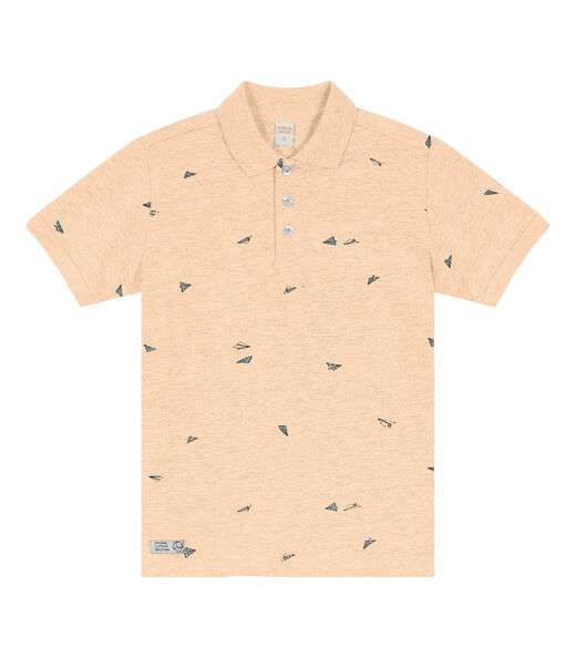 Image_Camisa Polo Infantil Masculina Cotton Trick Nick Bege